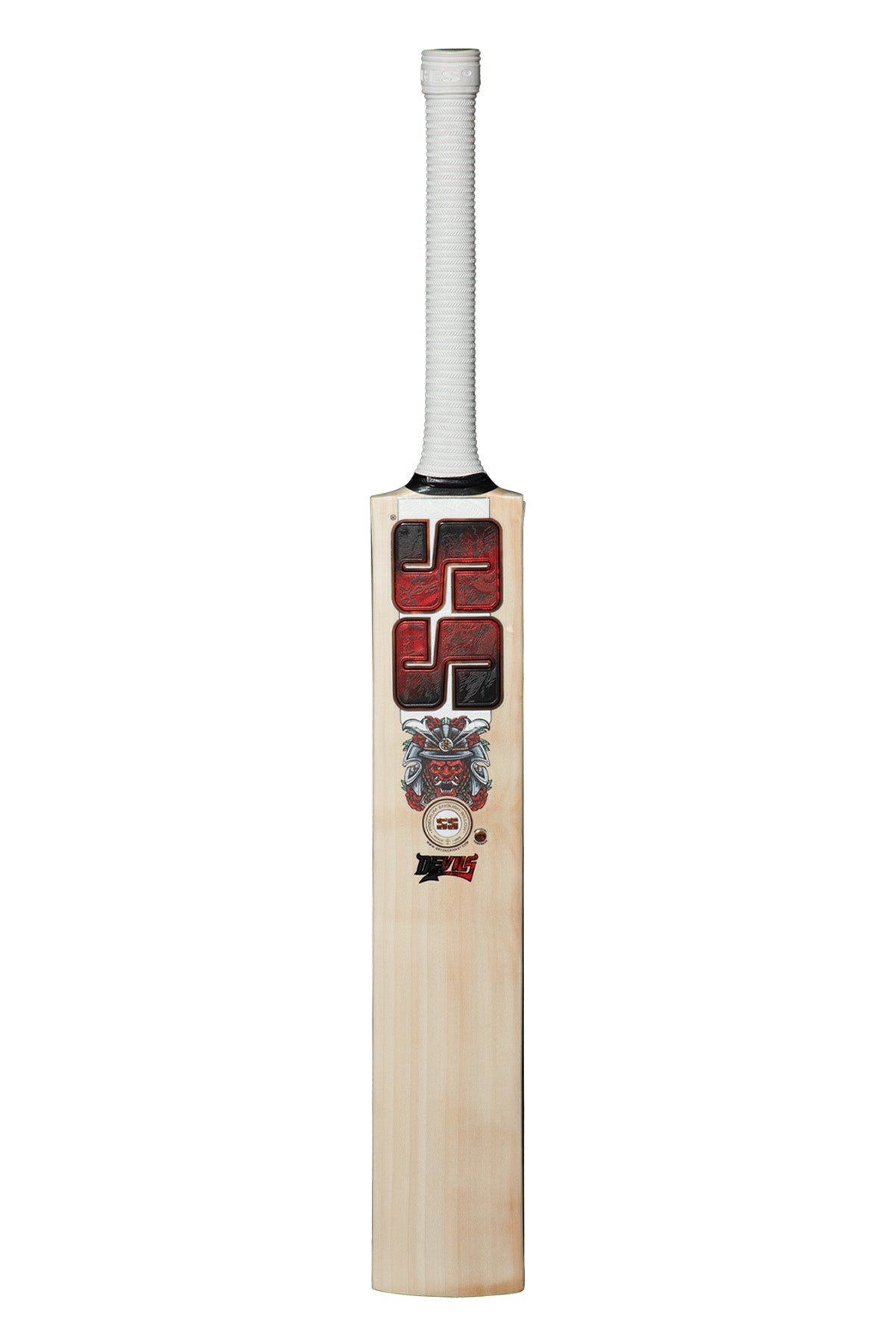 SS Devil Red English Willow Cricket Bat SH - SportsHQ