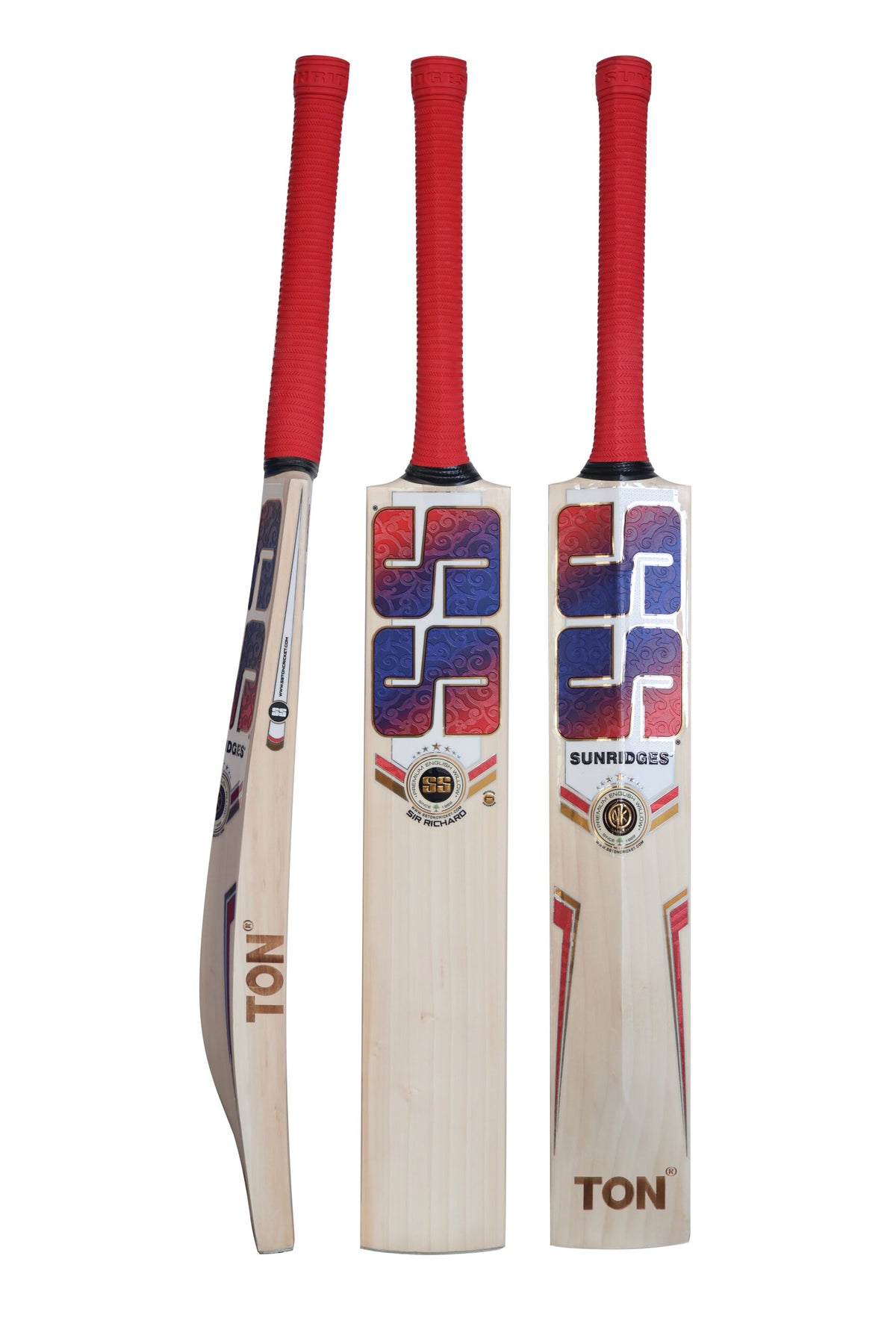 SS Sir Richard English Willow Cricket Bat SH - SportsHQ