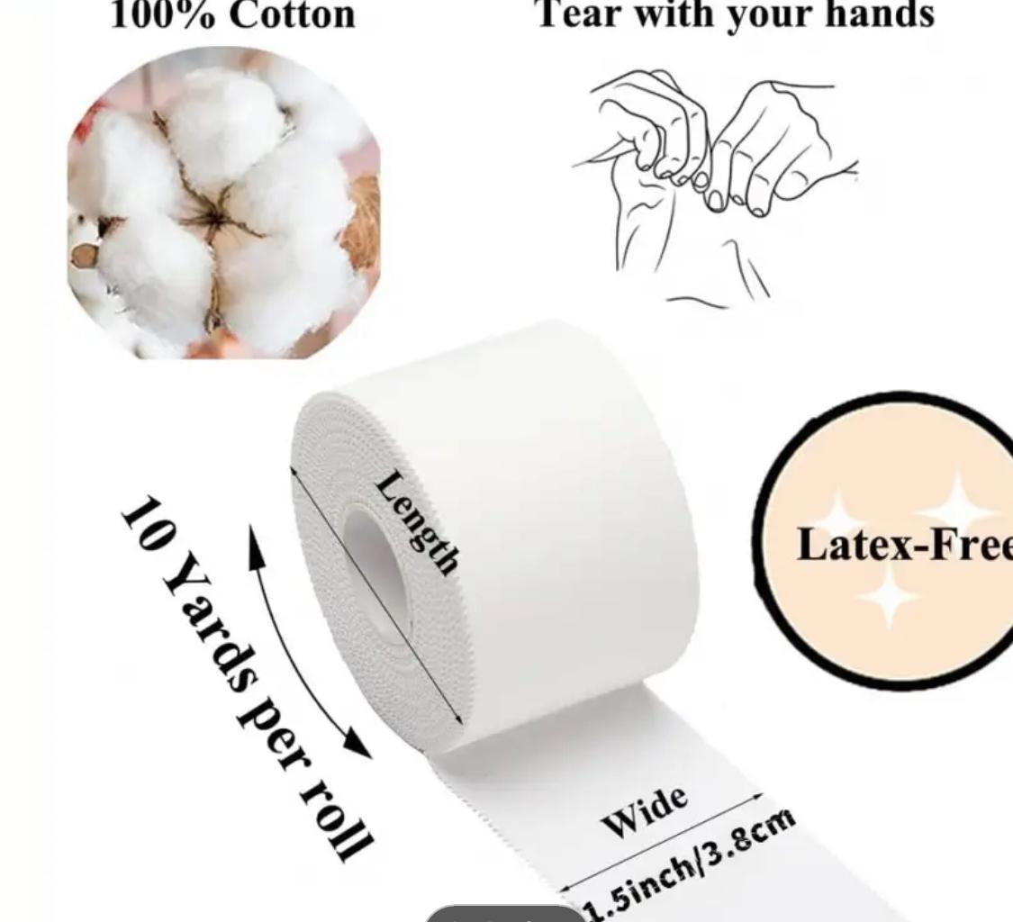 SHQ White Sports Tape - SportsHQ