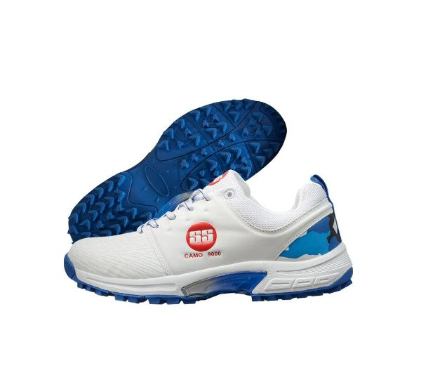 SS Ton Camo Cricket Shoes – Blue/White - SportsHQ