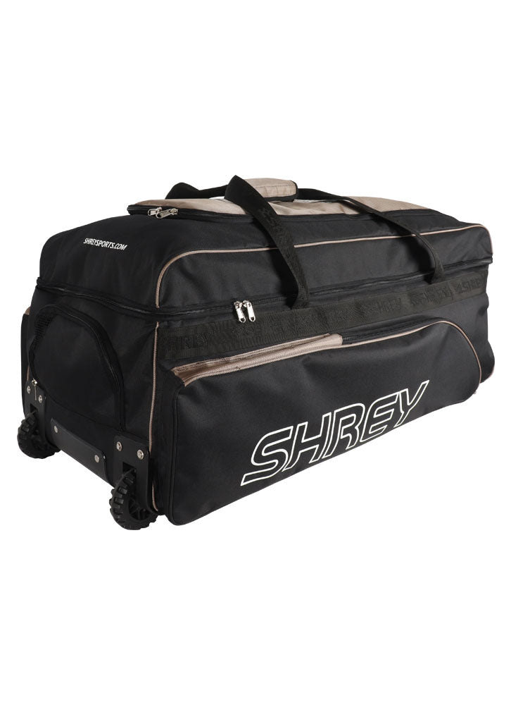 SHREY BLACK/KHAKI PERFORMANCE WHEELIE BAG - SportsHQ