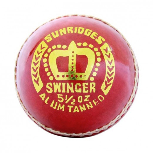 SS Swinger Leather Cricket Ball – 2 Piece – 156gms – Red - SportsHQ
