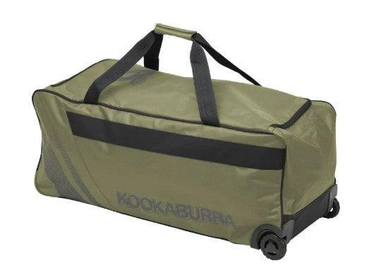 KOOKABURRA PRO 3.0 WHEELIE KITBAG - KHAKI/BLACK