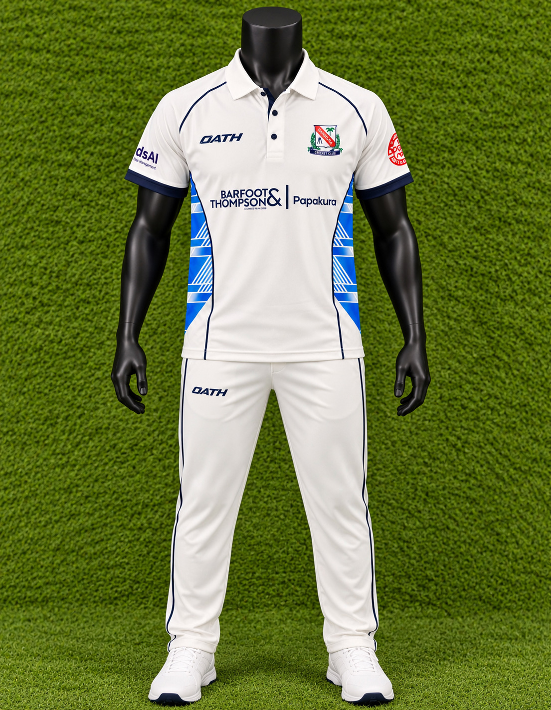PAPAKURA CC WHITE PLAYING SHIRT