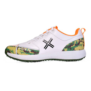 PAYNTR X RUBBER Cricket Shoes – Camo/Orange/Black - SportsHQ