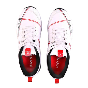PAYNTR X SPIKES Cricket Shoes – White/Orange/Black - SportsHQ