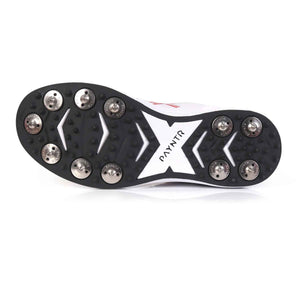 PAYNTR X SPIKES Cricket Shoes – White/Orange/Black - SportsHQ
