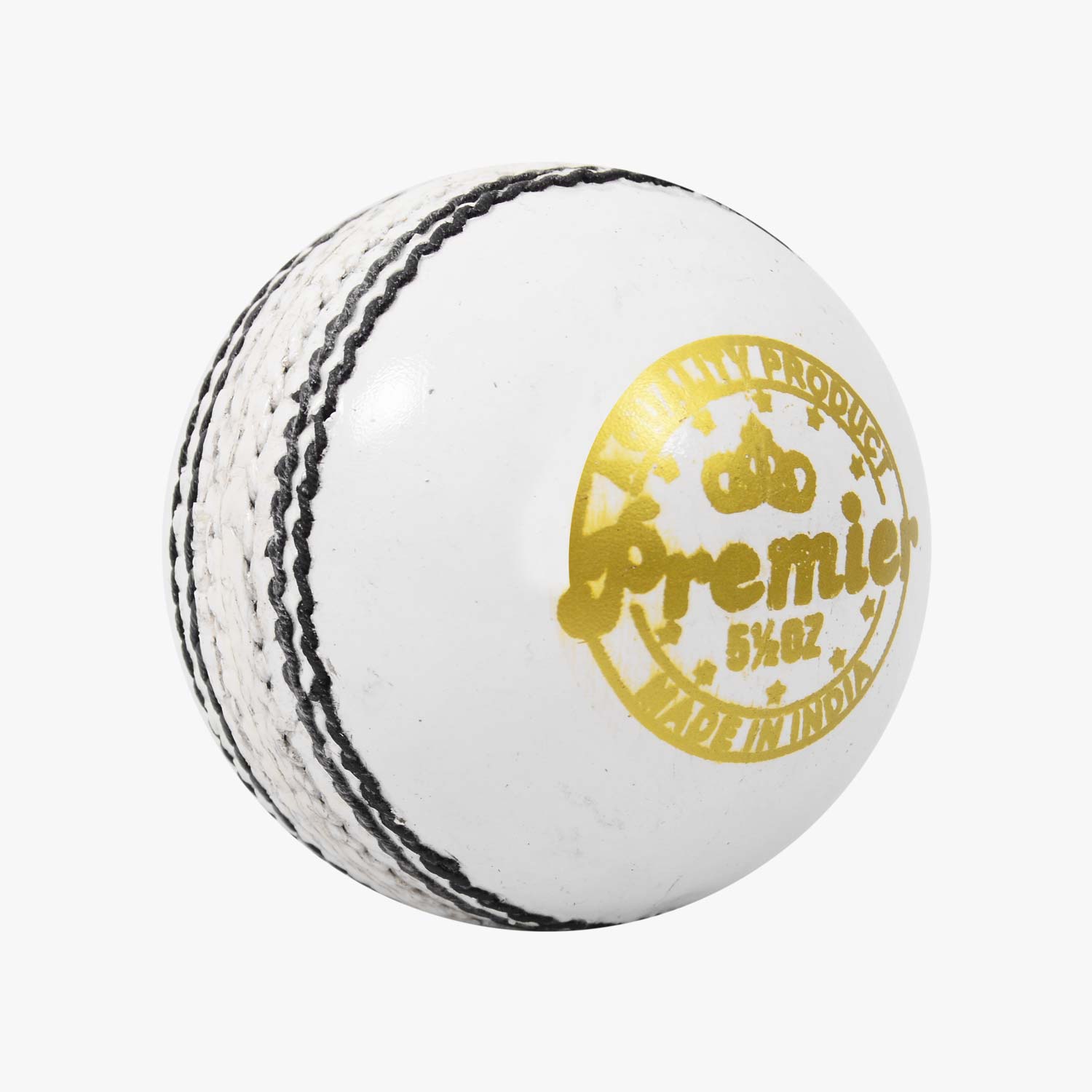 DSC Premier Leather Cricket Ball – 4 Piece – 156gm – White
